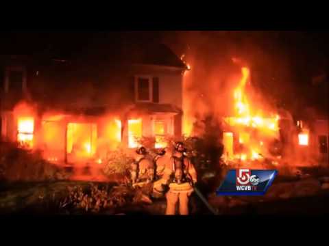 Teen, girlfriend jump from window of burning home