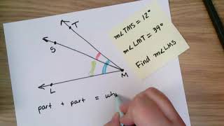 Angle Addition Postulate explained with examples