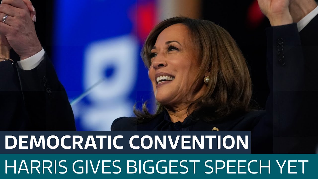 Kamala Harris promises Americans a future she says Donald Trump could never deliver | ITV News