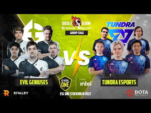 Evil Geniuses vs Tundra Esports - ESL One Stockholm 2022 - Group Stage - B02