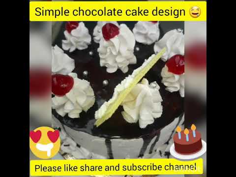 easy chocolate cake design