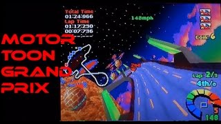 Motor Toon Grand Prix (2?) on PS1. Played badly + commentary
