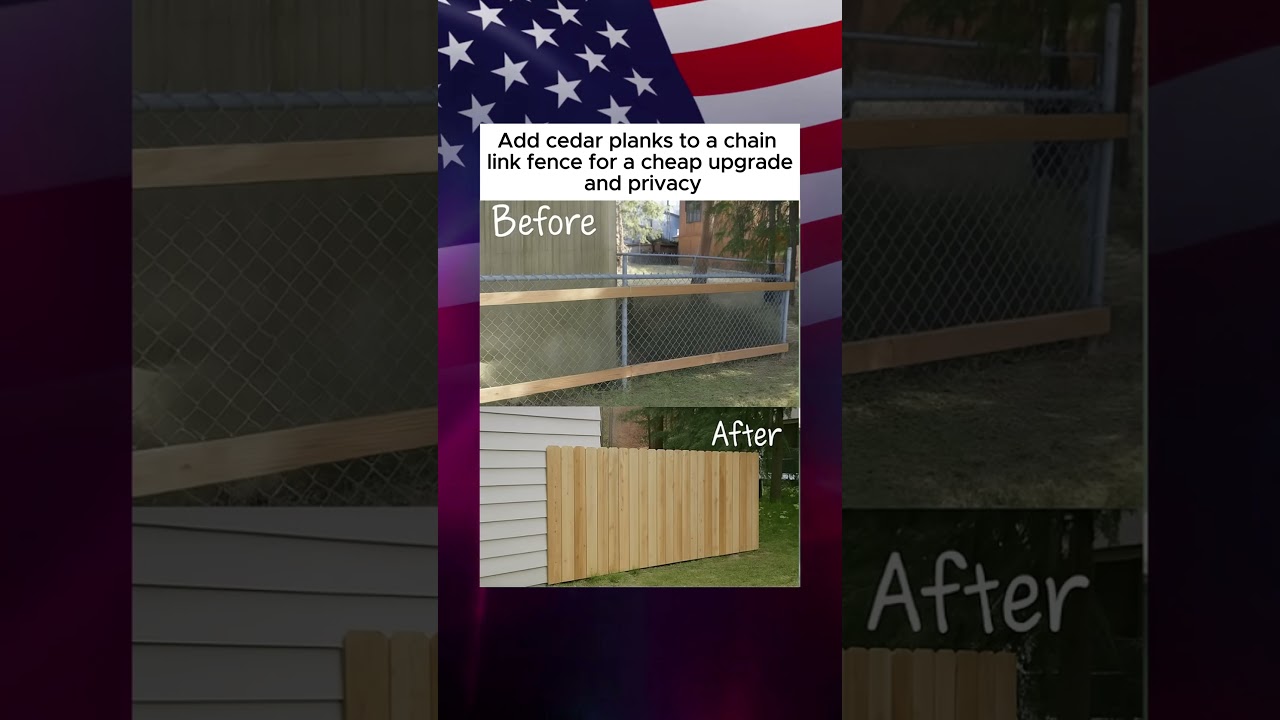 Add Cedar Planks to a Chain-Link Fence for a Cheap Upgrade and More Privacy