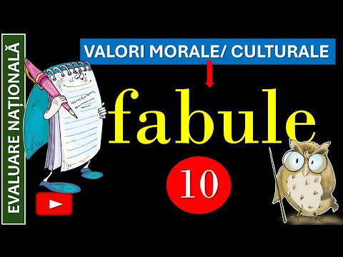 Textul narativ în versuri - FABULA (valori morale/ culturale)