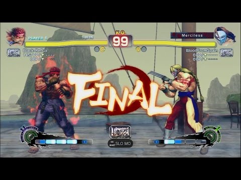 USF4 - Evil Ryu (Black-Reflux) Vs Vega (BloodFromSpain) 720p60fps HD◄◄