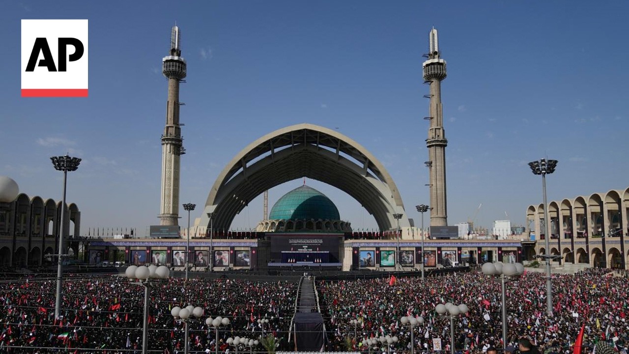 Video | Iran begins dayslong funeral for Supreme Leader Ayatollah Ali Khamenei