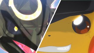Shiny Rayquaza VS Pikachu - Pokémon Horizons Epis