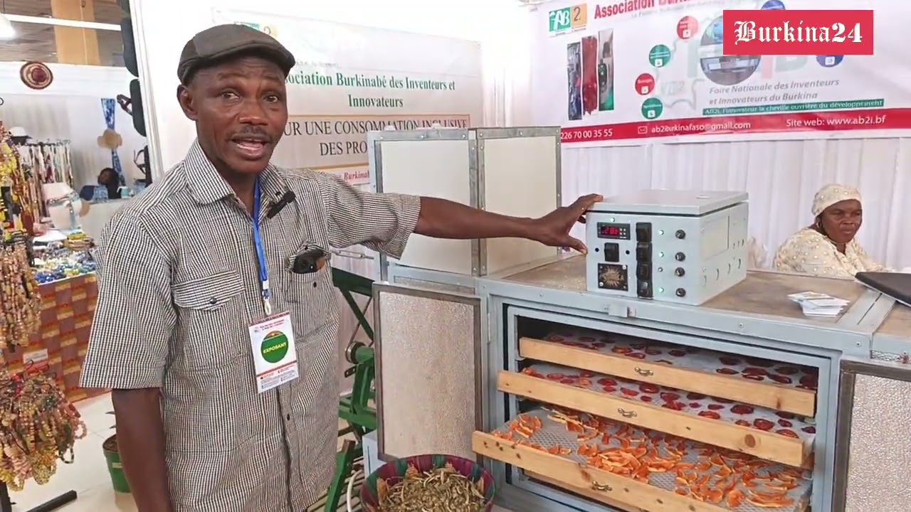 Salon des Banques et des PME de l’UEMOA : Eugène Rouamba présente un séchoir solaire