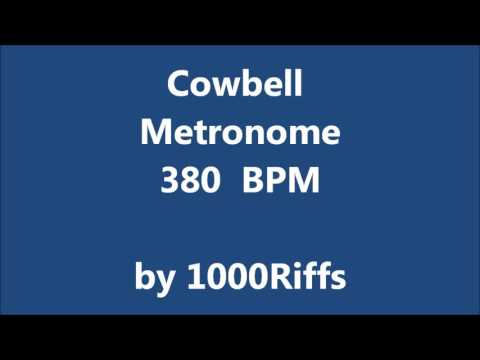Cowbell Metronome 380 BPM - Beats Per Minute