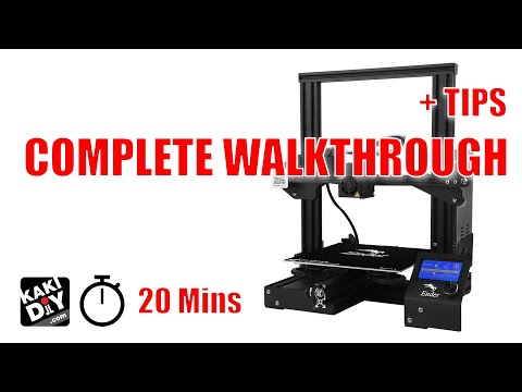 Assembling Ender 3 in 20 Mins Complete Walkthrough with Commentary and Tips
