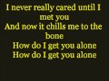 Glee Alone with lyrics 