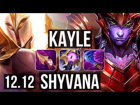 KAYLE vs SHYVANA (TOP) | 67% winrate, 9/2/6, Dominating | EUW Challenger | 12.12