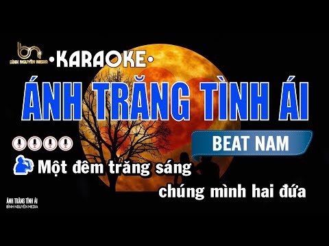 Ánh Trăng Tình Ái | Karaoke | Tone Nam | Karaoke Bình Nguyên