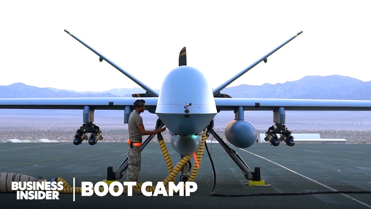 How Air Force Drone Pilots "Fly" The $32 Million MQ-9 Reaper | Boot Camp | Insider Business