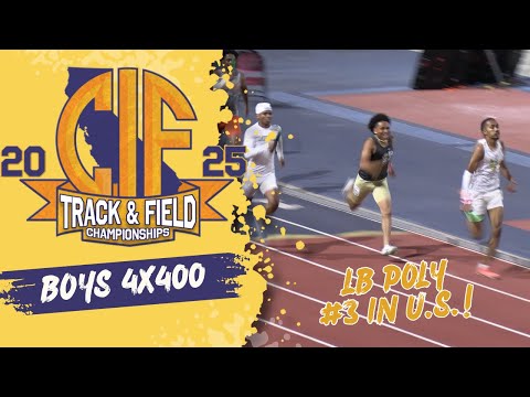 2025 TF - CIF State Meet - Boys 4x400M Relay Championship - 5 of top 10 times in US!!!
