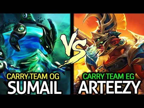 OG.SUMAIL Morphling VS EG.RTZ Troll Warlord - Epic Battle Carry Top Team 7.24 Dota 2