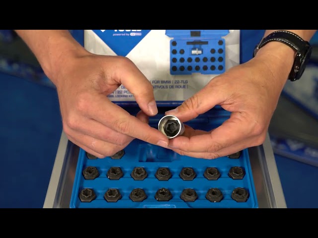 Video Teaser für BRLLIANT TOOLS BT691050 Felgenschloss-Sortiment für BMW, 22-tlg [Powered by KS Tools]