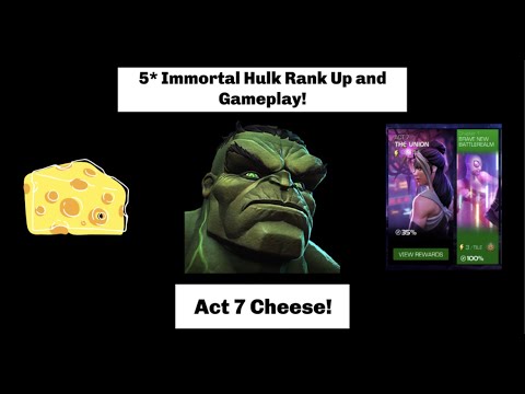 5 Star Immortal Hulk Rank up and Act 7 Gameplay (28th R5) - Marvel Contest of Champions