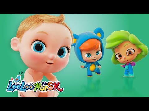 Hode, skuldre, knær og tær og mer barnerim for barn | Barnehagesanger - LooLoo Norsk