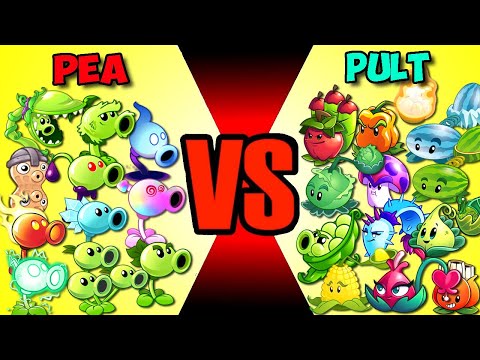 Team Plant PEA vs PULT - Which Team Plants's Stronger? - PvZ 2 Plant Vs Plant