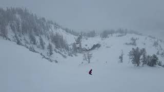 Rick heading down Headwall