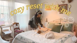 reset with me: body doubling, deep clean home & full self care routine, getting reset for a New Year