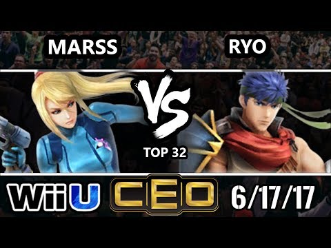 CEO 2017 Smash 4 - Marss (ZSS) vs Noble | Ryo (Ike, Roy) Wii U Tournament