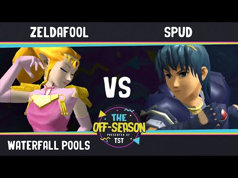 The Off Season - Waterfall Pools - ZeldaFool (Zelda) VS Spud (Marth) - SSBM Melee