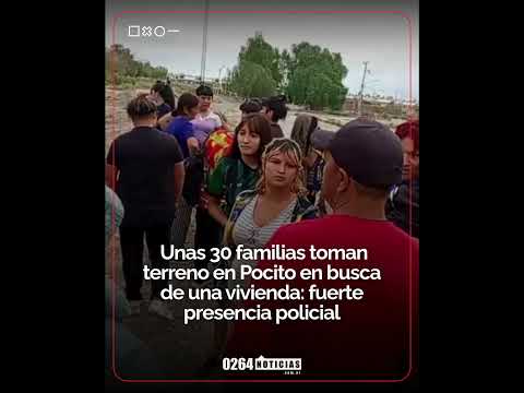 🏚️🚨Tensión en Pocito: unas 30 familias ocuparon un terreno