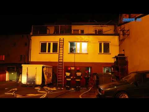 Pożar na ul. Wąskiej w Zambrowie - zambrow.org