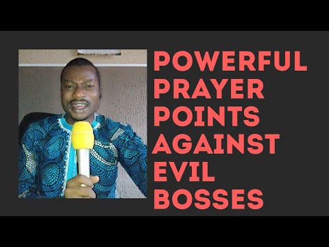 PRAYER POINTS AGAINST EVIL BOSSES | PRAYER FOR DIFFICULT BOSS