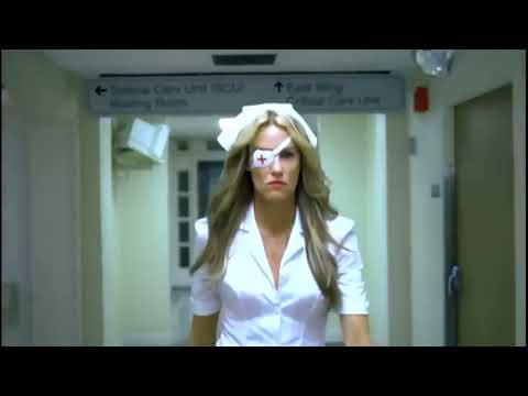Kill Bill Vol. 1 trailer frame: snowy garden duel stance with blades drawn