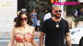 Maluma & Natalia Barulich Speak On Working With J-Lo While Leaving Lunch At Avra In Beverly Hills Maluma & Natalia Barulich Speak On Working With J-Lo While Leaving Lunch At Avra In Beverly Hills