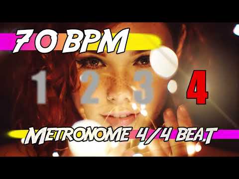 ✅ 70 BPM - 4/4 Metronome 🕰 Ten minutes of click track