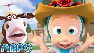 Arpo Grows a Flower for Mom! 🌸 Gardening Fun for Toddlers | Baby & Robot Adventure | NonStop Laughs