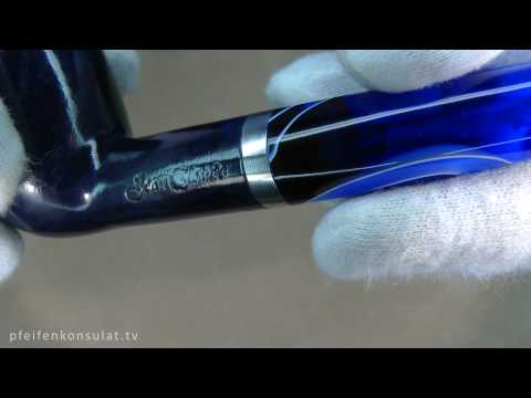 Jean Claude Pausen/Lesepfeife Filter Billiard blau 4152 @pipe-embassy.com