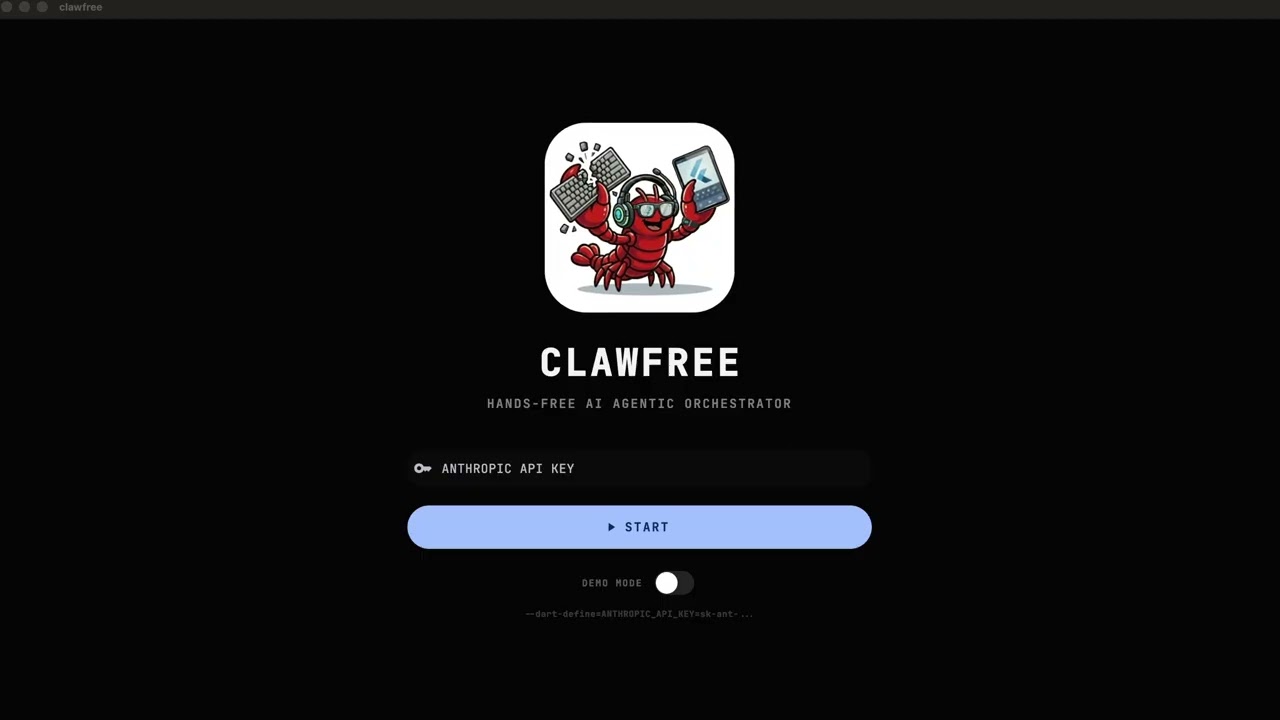 clawfree: Hands-Free AI Agent Orchestrator