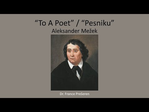 To A Poet / Pesniku - Aleksander Mežek