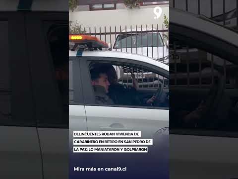 Delincuentes roban vivienda de carabinero en retiro en San Pedro de la Paz   lo maniataron y golpear