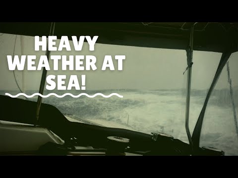 60 knots of wind at sea!                                        #sailing #hugeseas #galeforce   Ep26