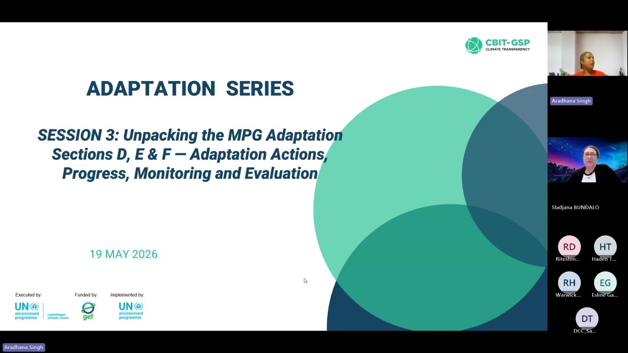 Webinar Series: Adaptation Reporting in the Pacific (Part 3)