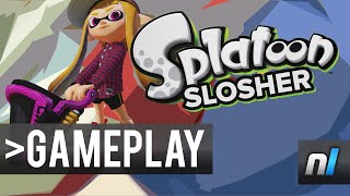 Splatoon: Slosher Gameplay 60fps - NEW WEAPON CLASS
