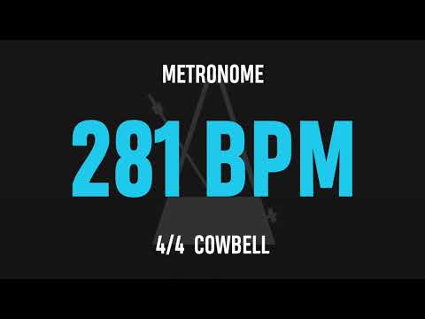 281 BPM 4/4 - Best Metronome (Cowbell)