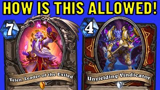 This is SO DUMB! Velen Leader of the Exiled Draenei Warrior OTK!