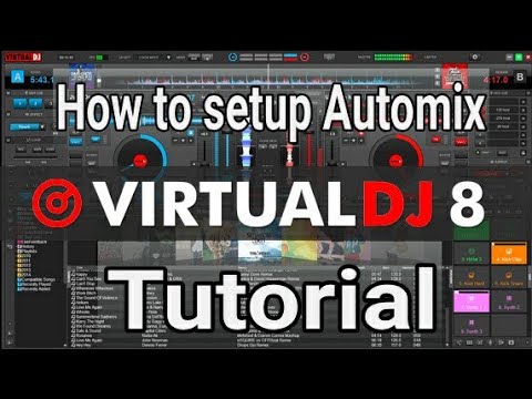 VIRTUAL DJ 8 |Tutorial | how to set up a Automix playlist | beginners | part1