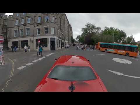 Hellcat driving in Europe,  Edinburgh, reactions