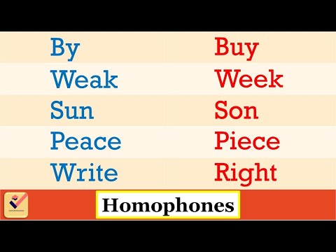 Homophones : 250 most important words in English | Confusing words | Vocabulary | Homophone words