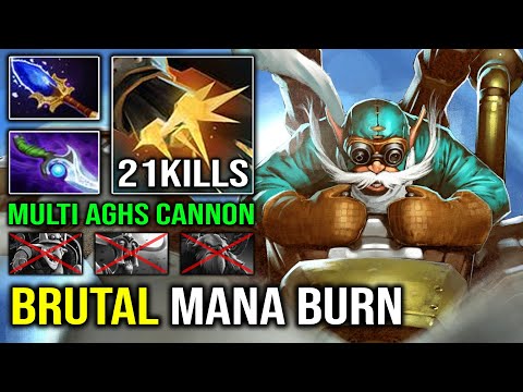 WTF 1st ITEM Diffusal Brutal Mana Burn OP Carry Gyrocopter 100% Counter Any Tank Hero Dota 2