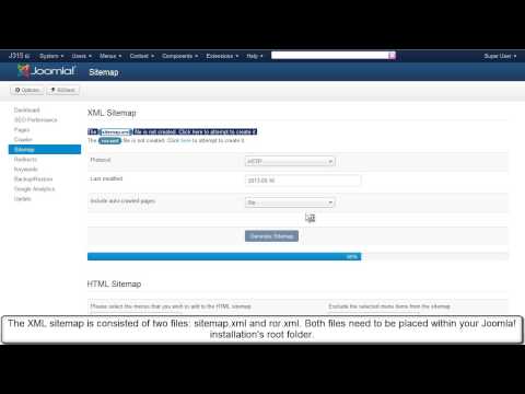 Ep.16 - Generate an XML sitemap for Joomla! with RSSeo!