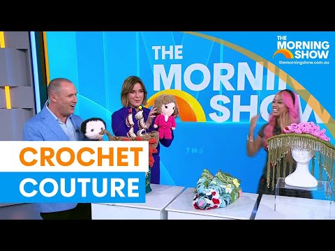 Sydney crochet artist takes London Fashion Week by storm | The Morning Show